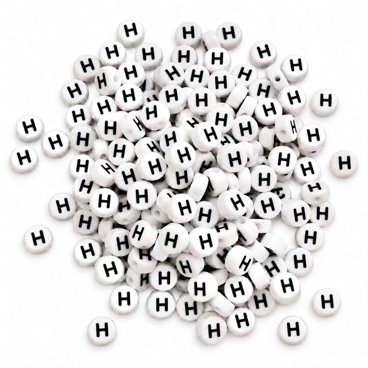 ABC Letter Round Beads - Size 7mm