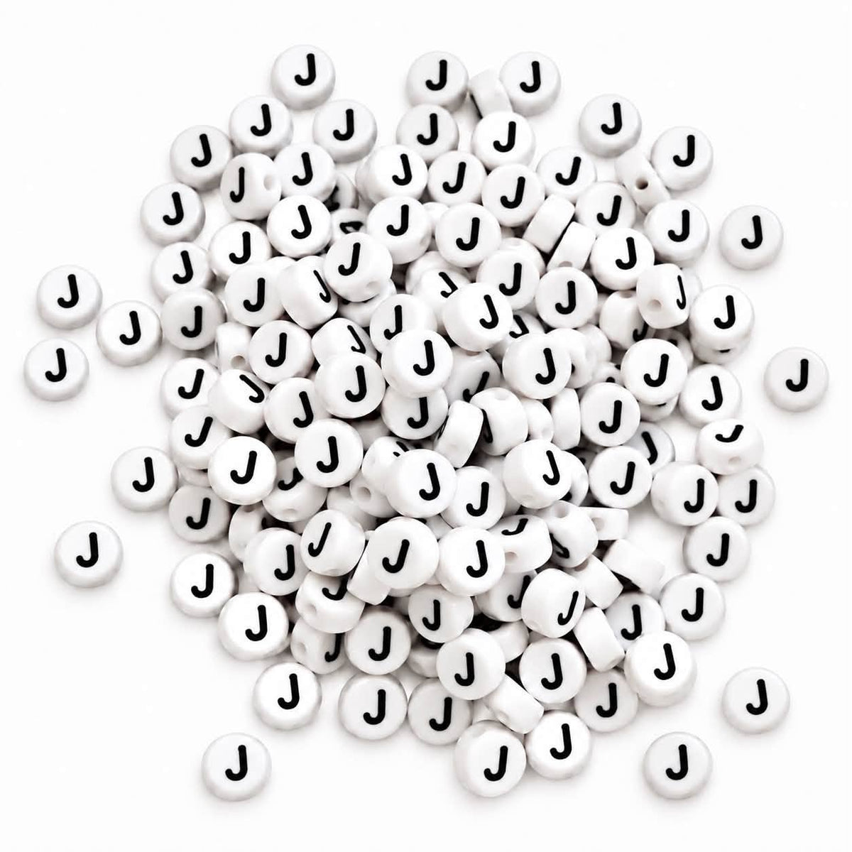 ABC Letter Round Beads - Size 7mm