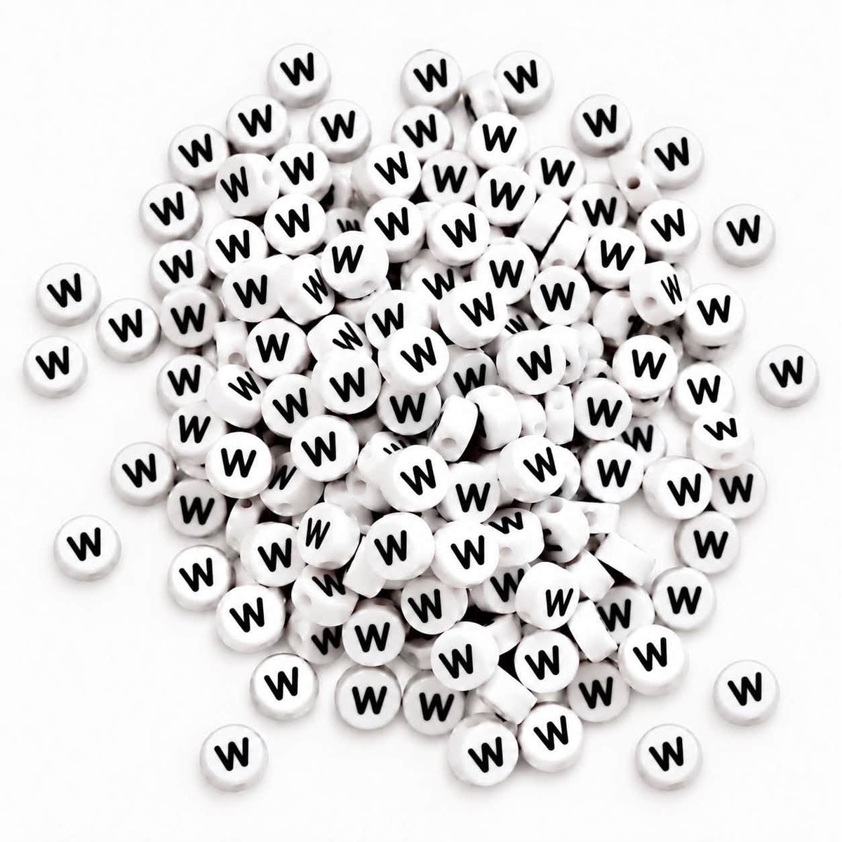 ABC Letter Round Beads - Size 7mm
