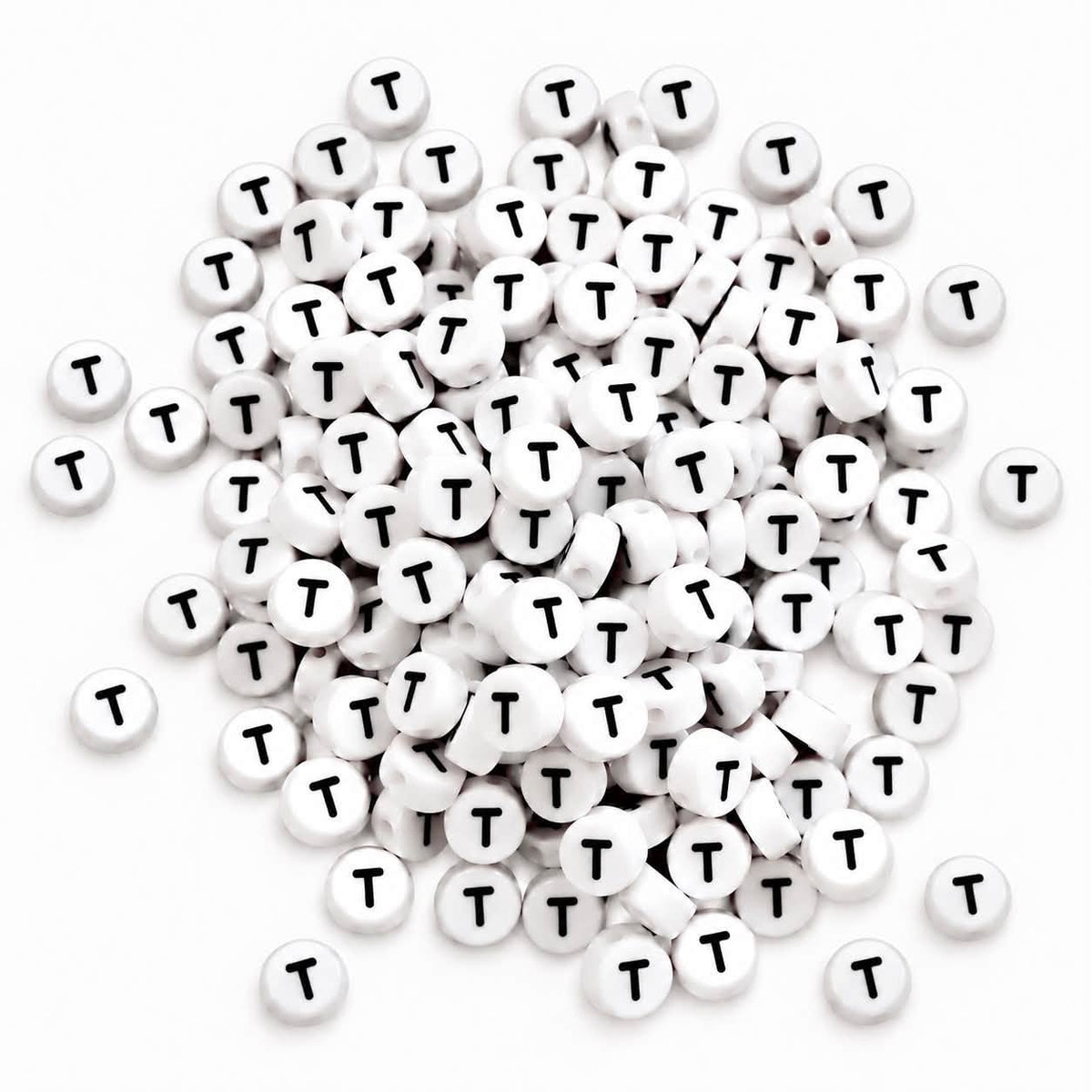 ABC Letter Round Beads - Size 7mm