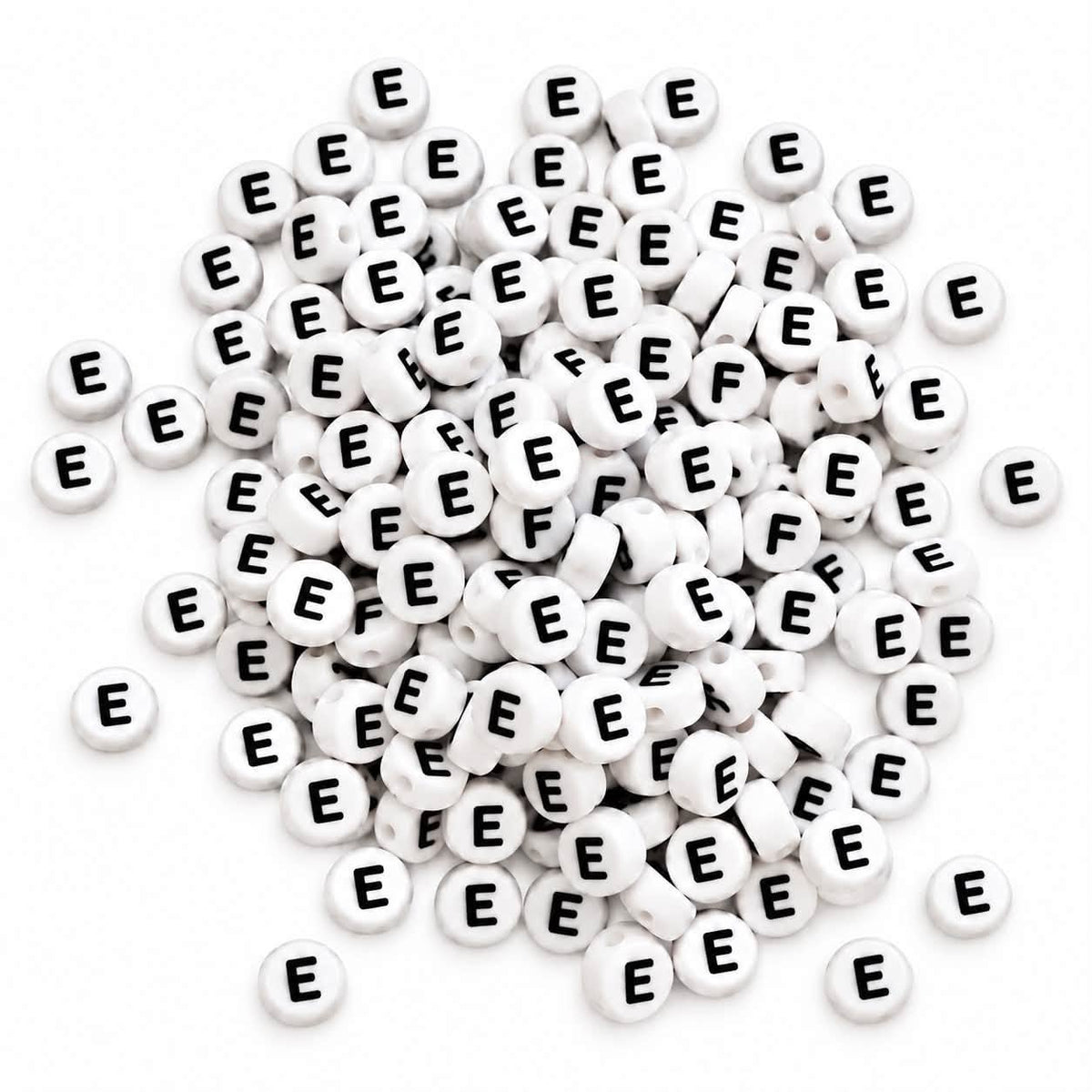 ABC Letter Round Beads - Size 7mm