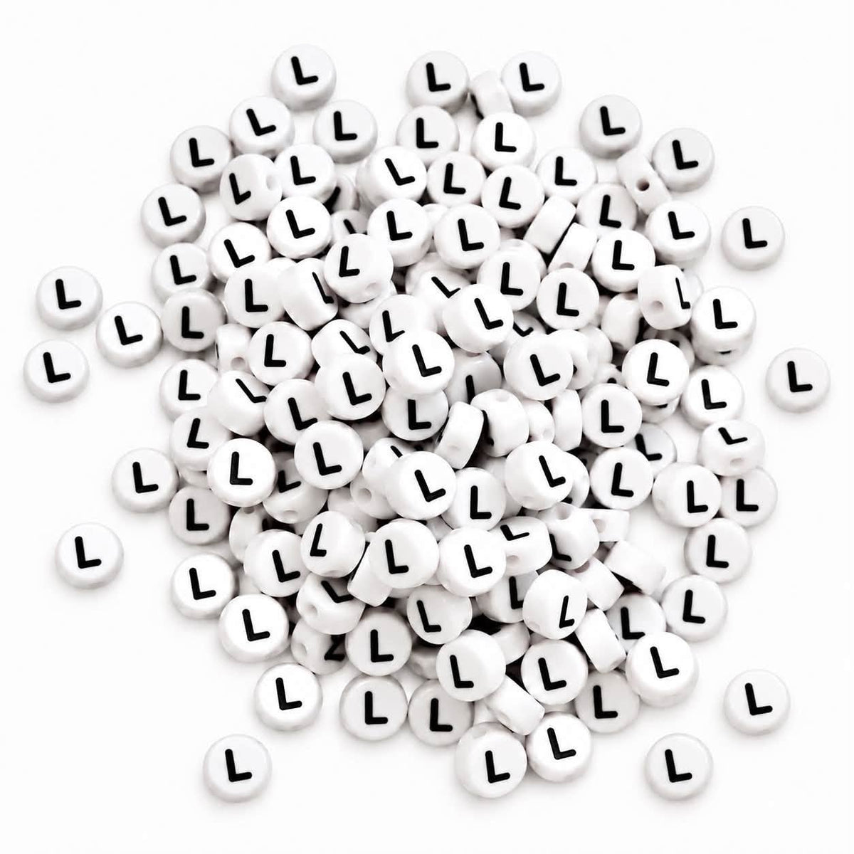 ABC Letter Round Beads - Size 7mm