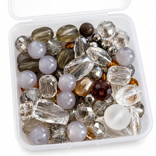 Box of Mixed Glass Beads
