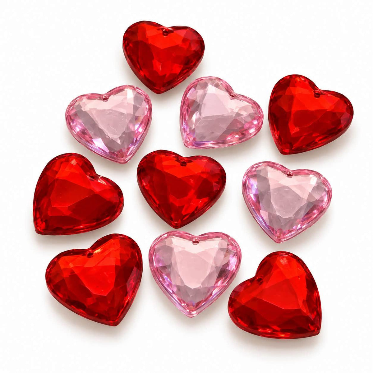 Heart Mixed Embellishments - 10 Pack