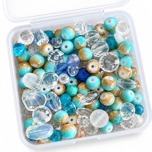 Box of Mixed Glass Beads