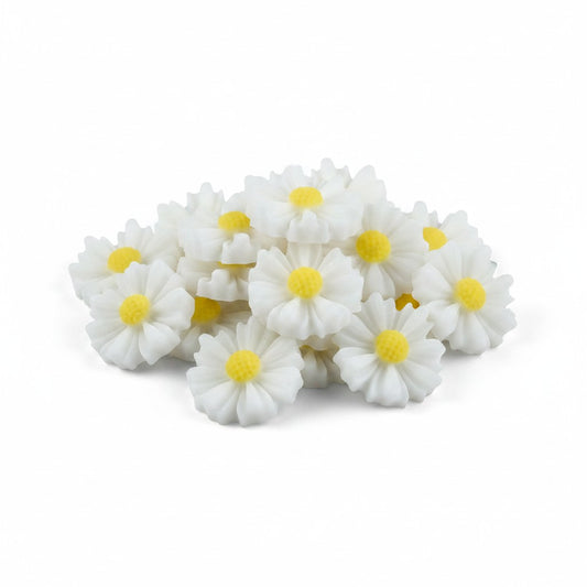 Daisy Flower Acrylic Embellishments - Pack of 10