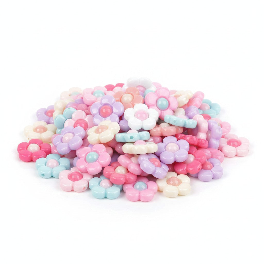 Flower Mixed Embellishments - Pack of 10