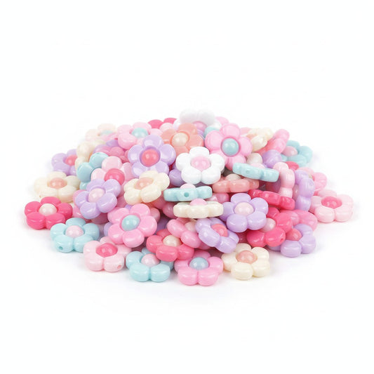 Flower Mixed Embellishments - Pack of 10