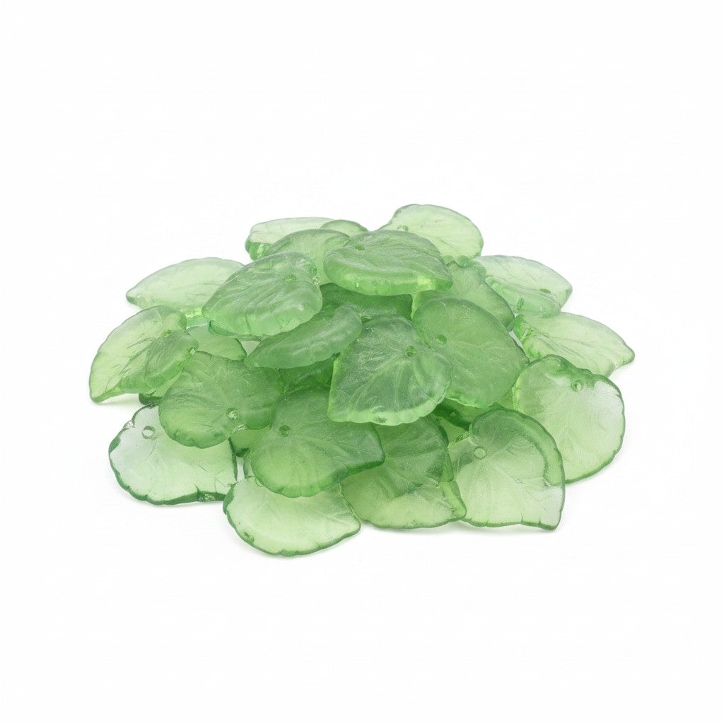 Leaf Acrylic Beads - Pack of 20