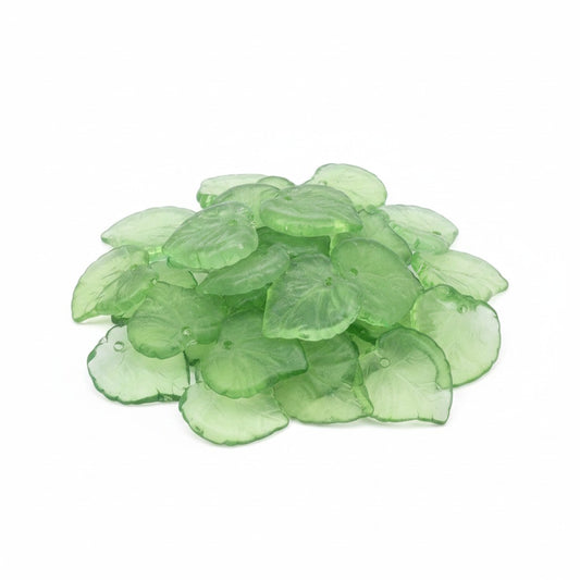 Leaf Acrylic Beads - Pack of 20