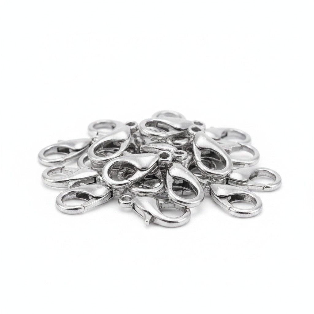 Lobster Platinum Clasps - Pack of 25
