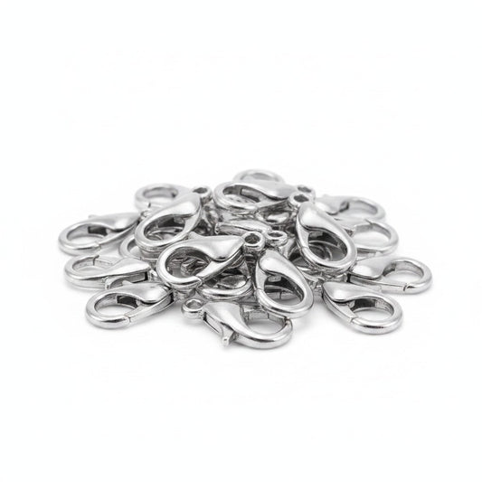 Lobster Platinum Clasps - Pack of 25
