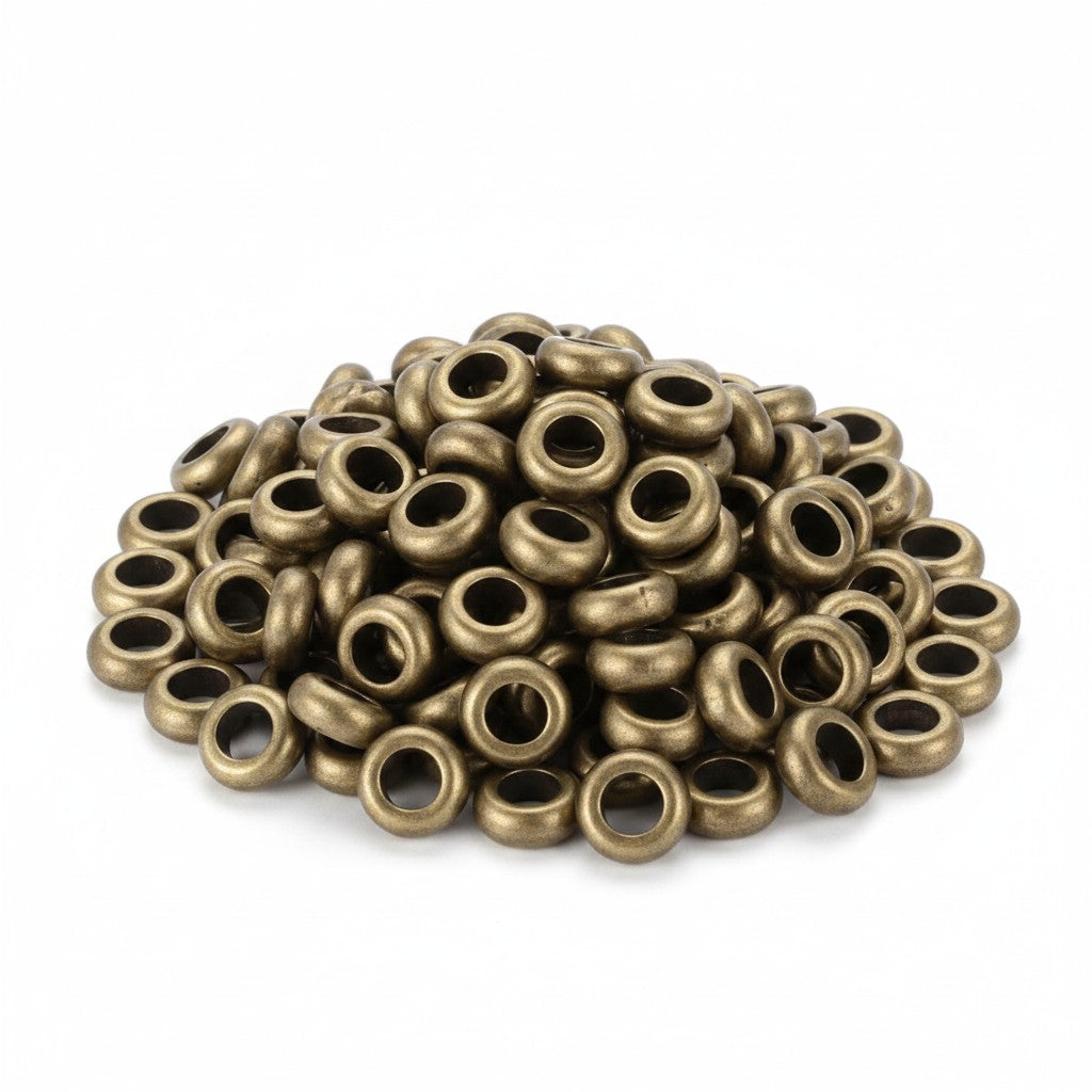 Rondelle Antique Bronze Spacer Beads - Pack of 30