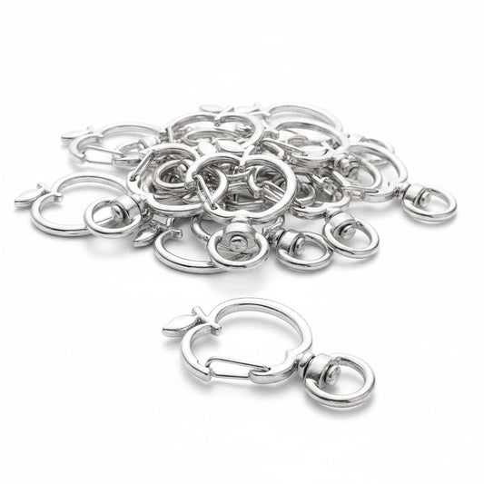 Apple Swivel Keyrings - 38mm