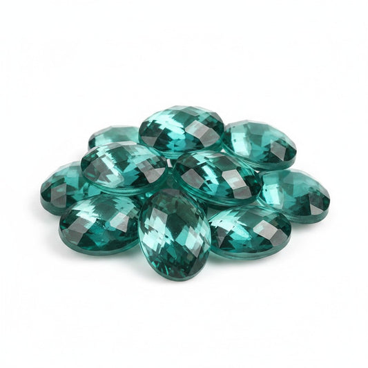 Glass Electroplate Faceted Embellishments - Pack of 10