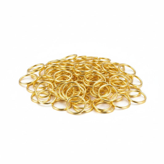 Open Jump Rings 6mm Gold Tone - 25g Pack
