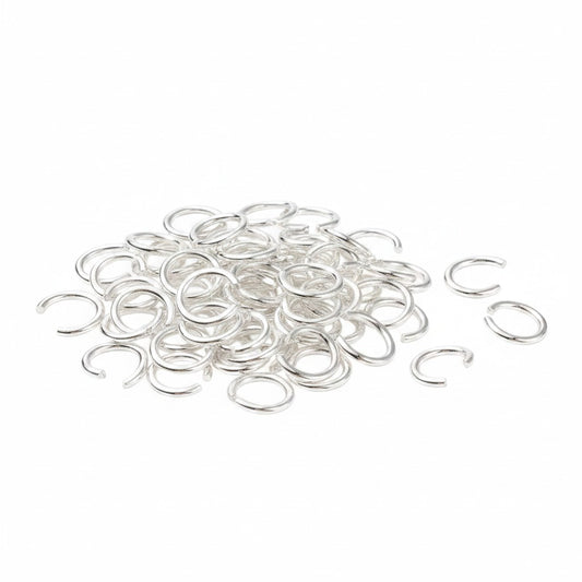 Jump Rings 6mm Silver Tone - 30g Pack