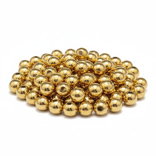 Spacer Beads - 4mm - 18k Gold Plated - Pack of 20