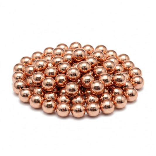 Spacer Beads - 4mm - Rose Gold - Pack of 20