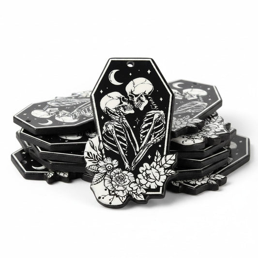 Skeleton Acrylic Pendant - Size 45x26.5mm