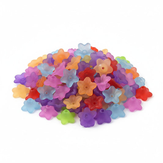 Flower Acrylic Beads - Pack of 40