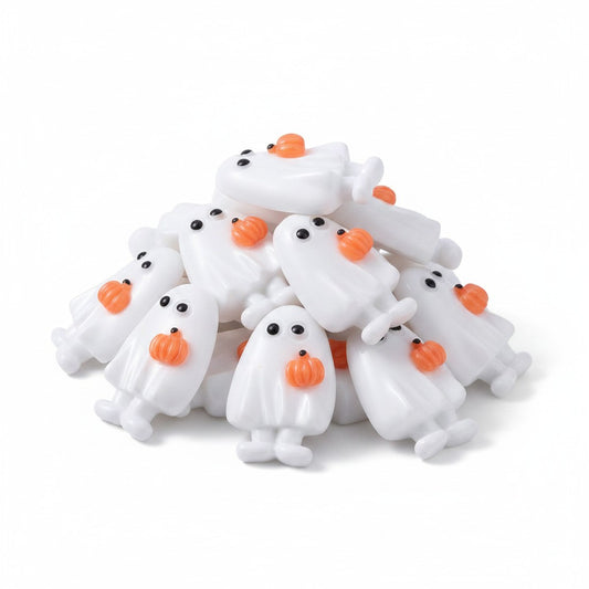 Ghost with Pumpkin Embellishment - 27mm