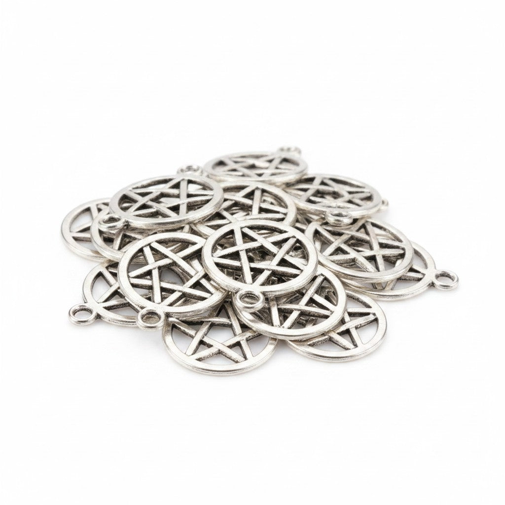 Star / Pentacle Charms - Pack of 10
