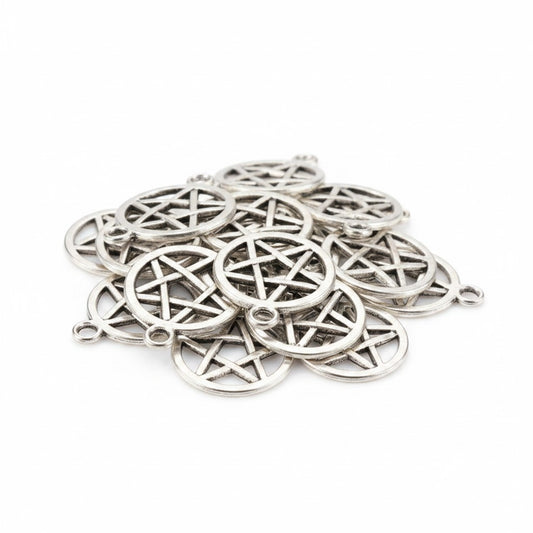 Star / Pentacle Charms - Pack of 10