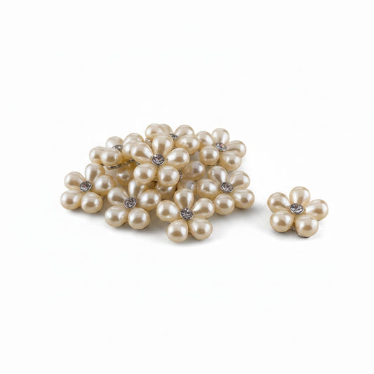 Flower Embellishment with Rhinestones