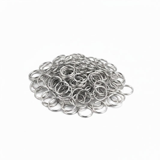 Open Jump Rings 6mm Platinum - 40g Pack