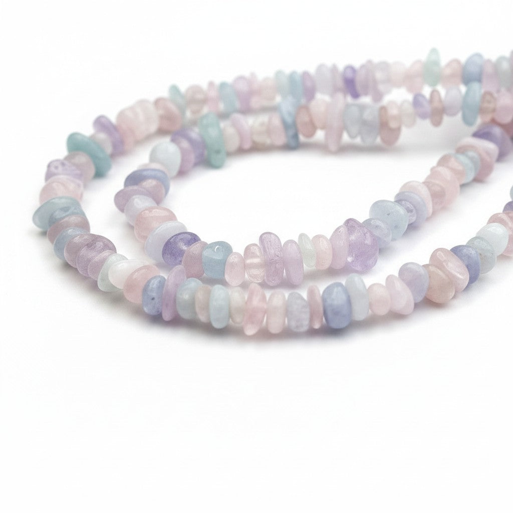 Strand of Morgan Stone Gemstone Chip Beads - Size 3-5mm
