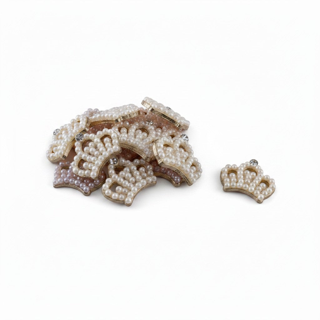 Crown Embellishment with Rhinestones