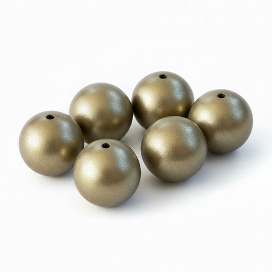 Gold Acrylic Bead - Size 20mm