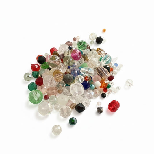 Mixed Loose Glass Beads - 70grams