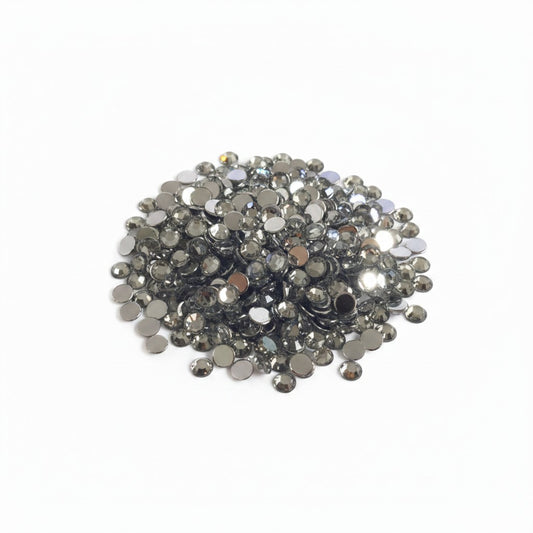 Rhinestone Mirror Silver Acrylic Embellishments - Size 5mm