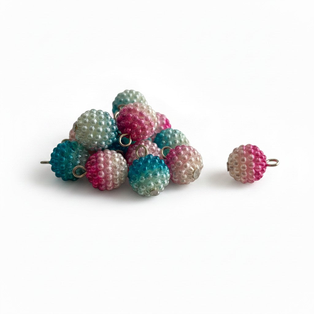 Berry Acrylic Bead Charms - 10 pack
