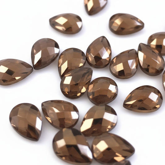 Faceted Glass Embellishments - Pack of 20