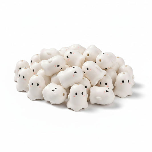 Ghost Acrylic Beads - 17mm