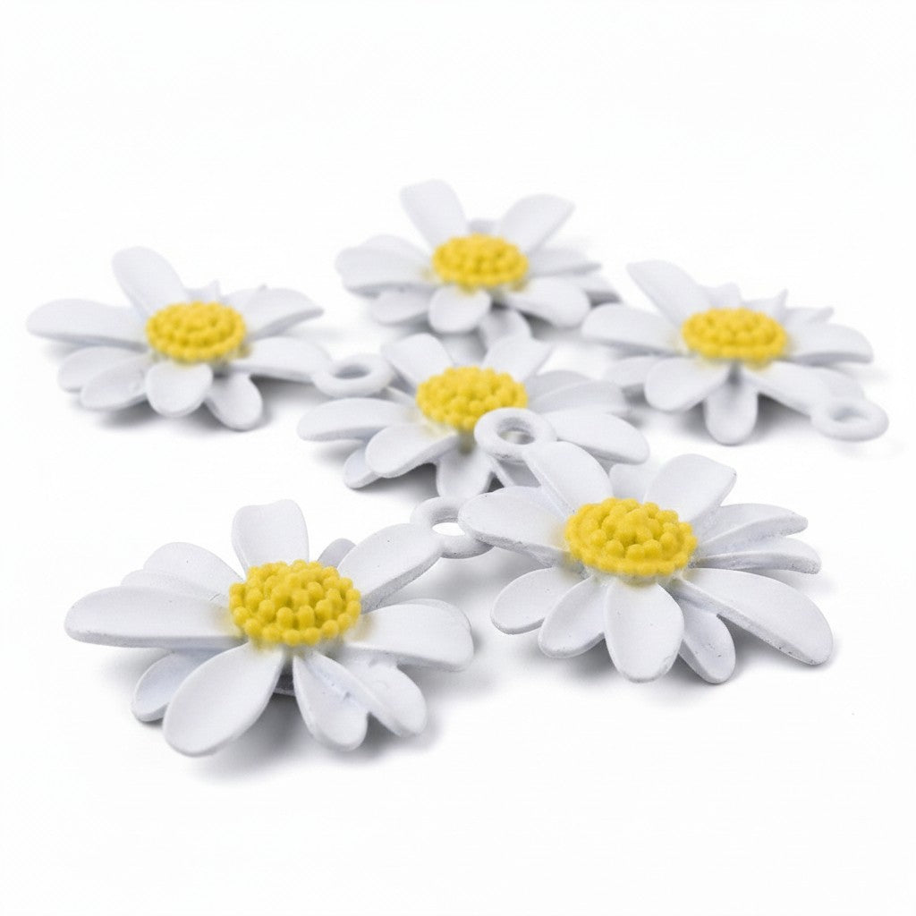 Daisy Alloy Charms - Size 20mm