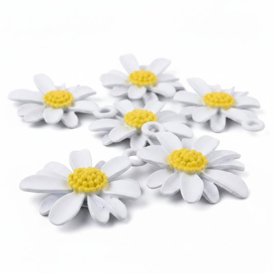 Daisy Alloy Charms - Size 20mm