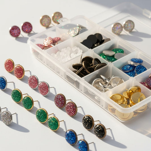 Box of DIY Druzy Stud Earrings