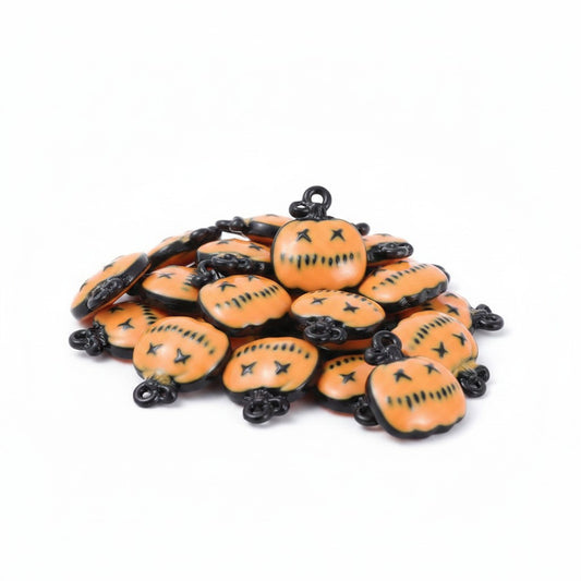 Pumpkin Enamel Charm