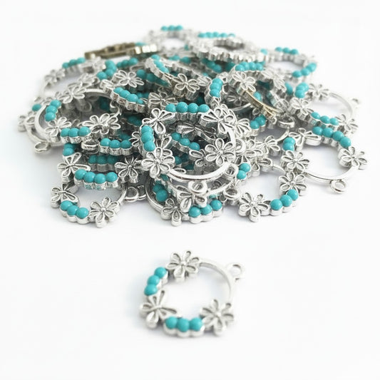 Flower Butterfly Charm