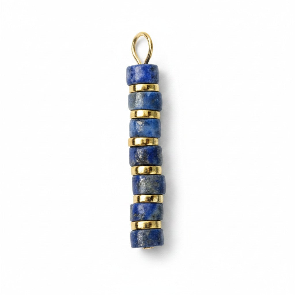 Gemstone Beaded Pendants - 33mm
