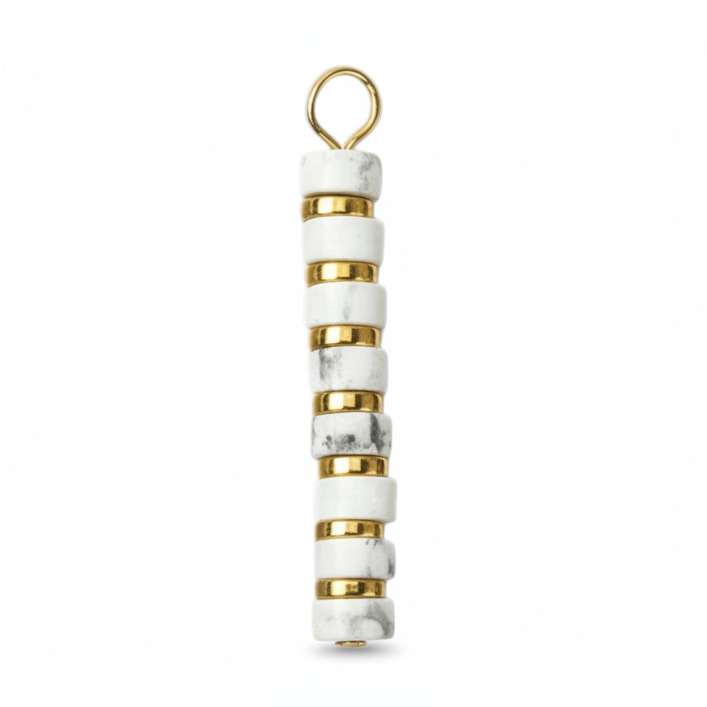 Gemstone Beaded Pendants - 33mm